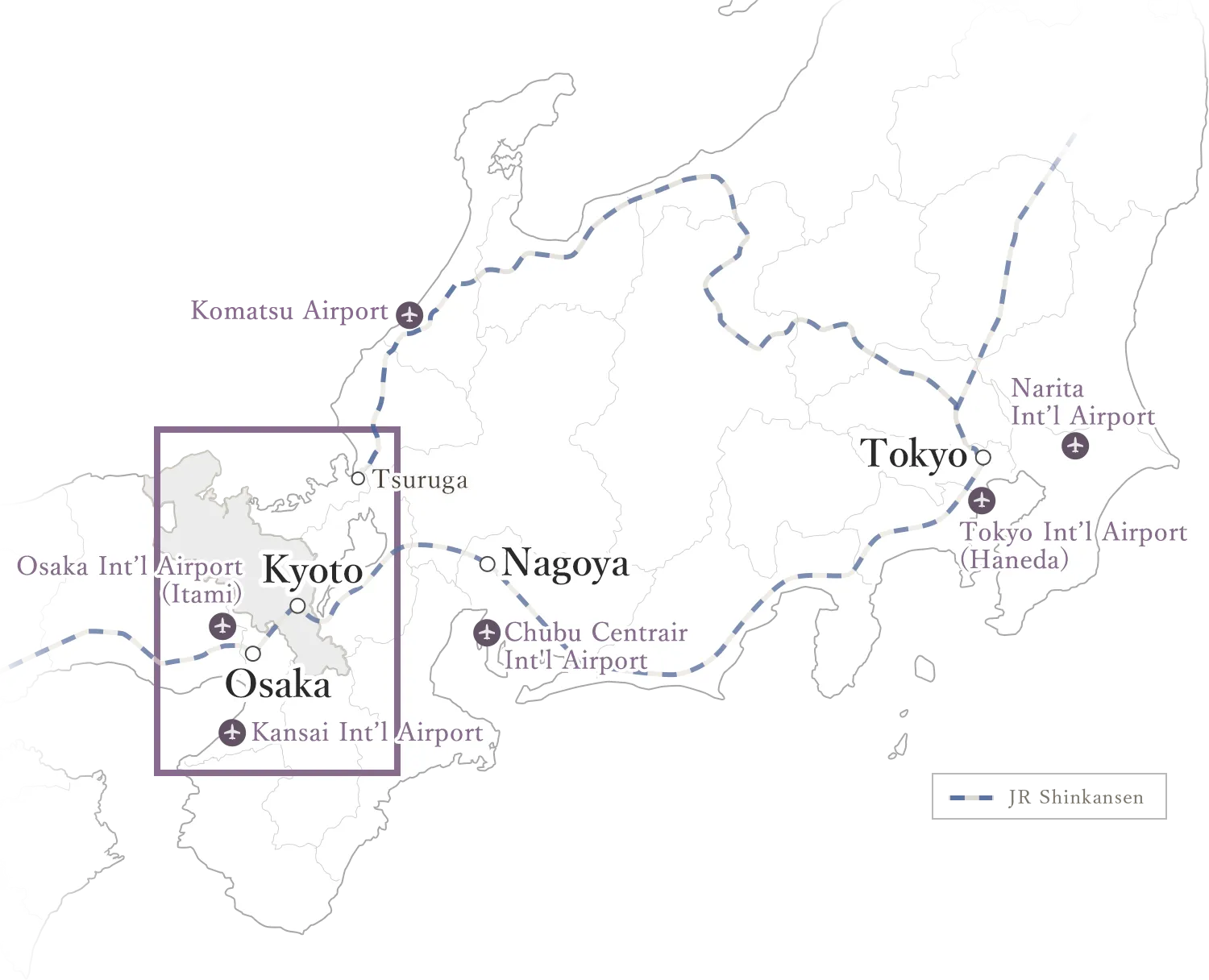 Wide area map to Sakanoue